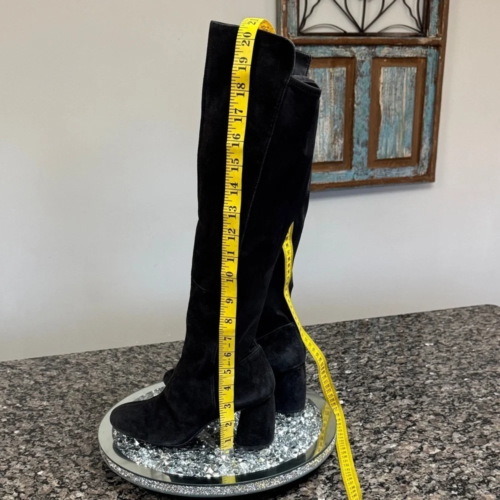 Nine West Black black suede tall Boots 8